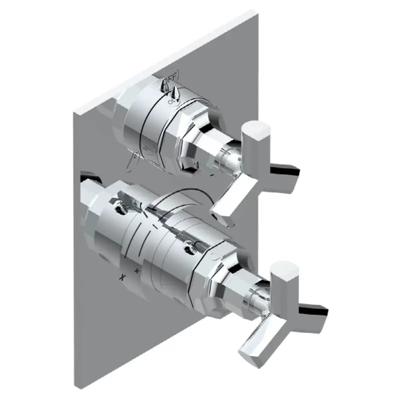 Trim for thg thermostat with 2-way diverter, rough part supplied with fixing box ref. 5 500AE/US