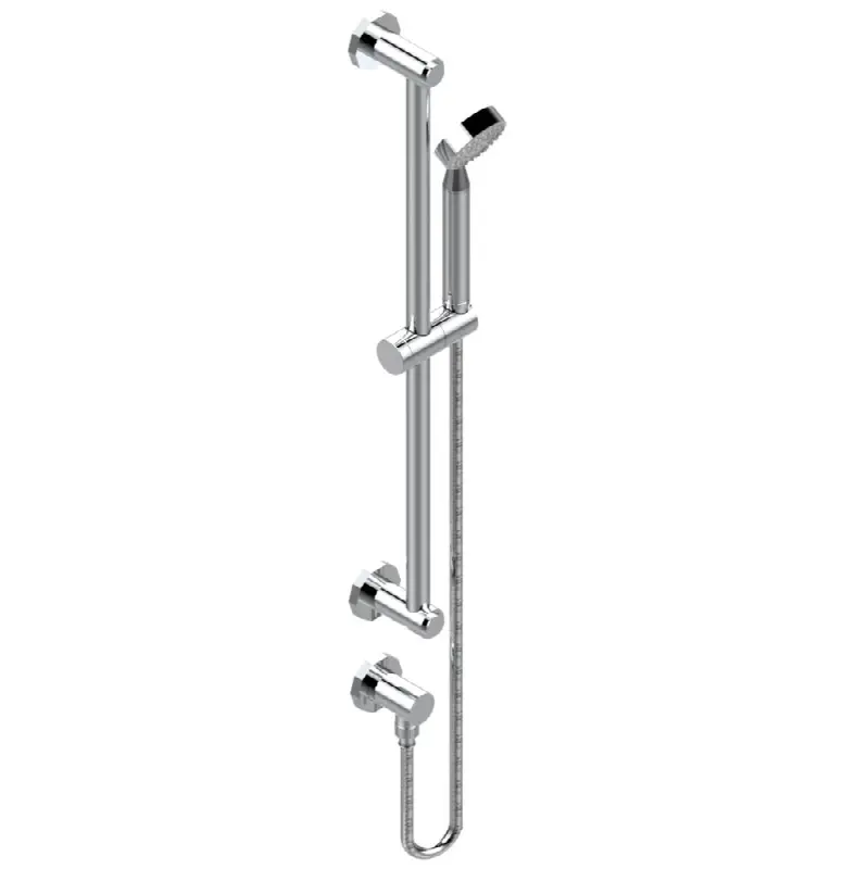 Slide bar with handhsower and elbow
