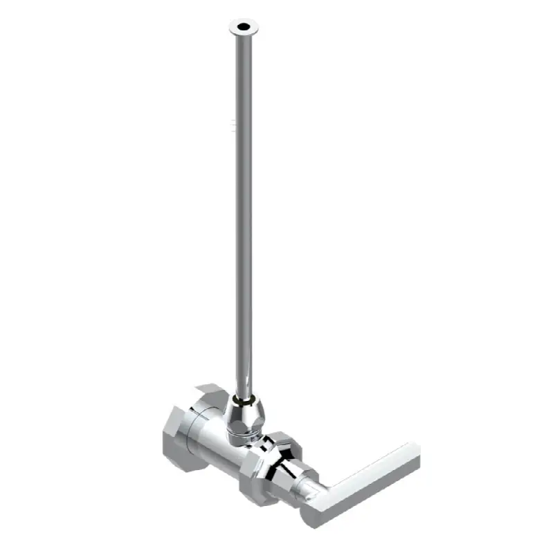 Angle supply valve with 3/8" adaptor set for toilet