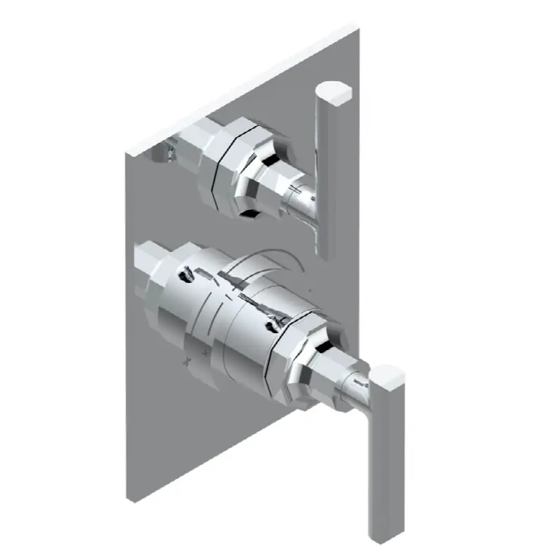 Trim for THG thermostatic valve 1 volume control, rough part supplied with fixing box ref.5 300AE/US