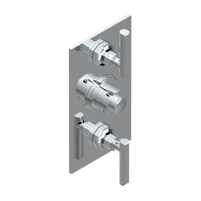 Trim for THG thermostatic valve 2 volume controls, rough part supplied with fixing box ref. 5 400AE/US