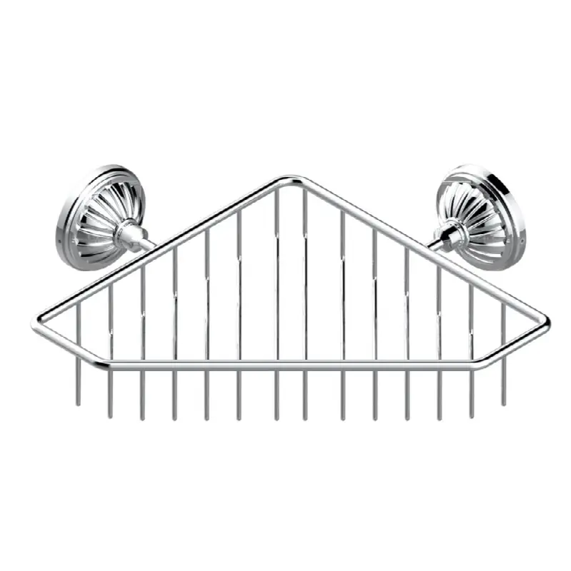 Large corner soap basket, wall mounted