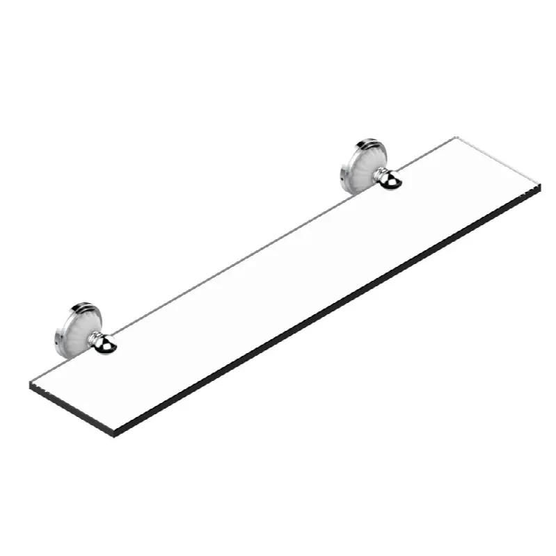 Glass shelf with brackets