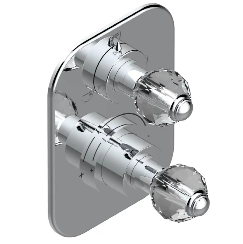 Trim for thg thermostat with 2-way diverter, rough part supplied with fixing box ref. 5 500AE/US