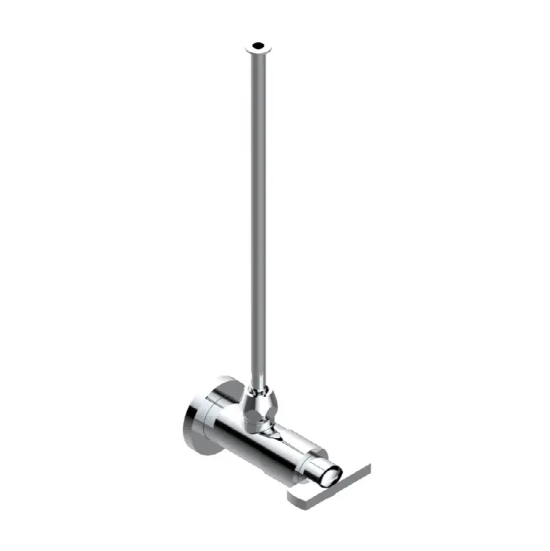 Angle supply valve with 3/8" adaptor set for toilet