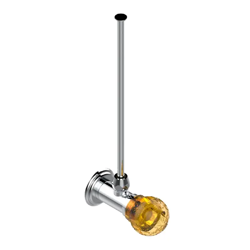 Angle supply valve with 3/8" adaptor set for toilet