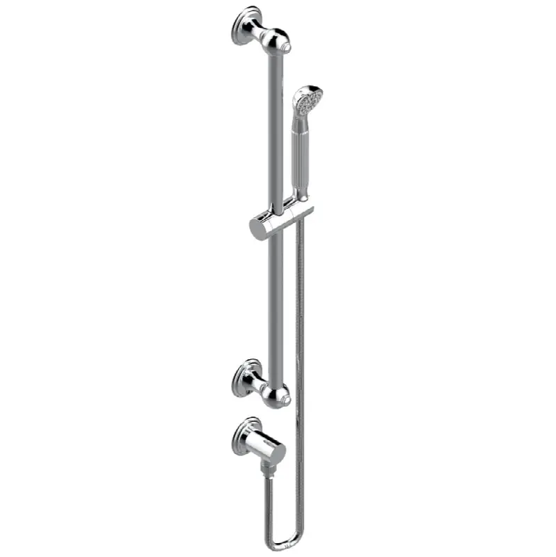 Slide bar with handhsower and elbow