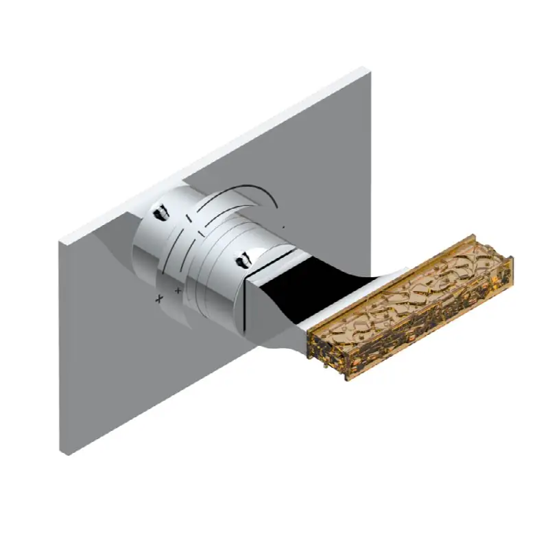 Trim for THG thermostatic valve, rough part supplied with fixing box ref.5 200AE/US