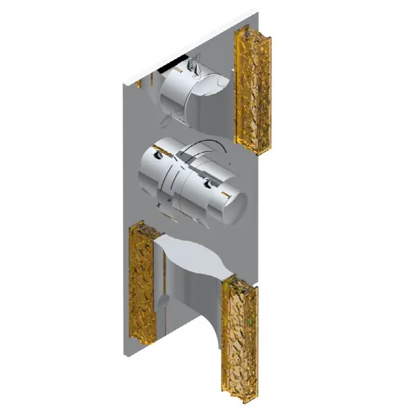 Trim for thg thermostat with 2-way diverter and on/off control, rough part supplied with fixing box ref. .5 540AE/US