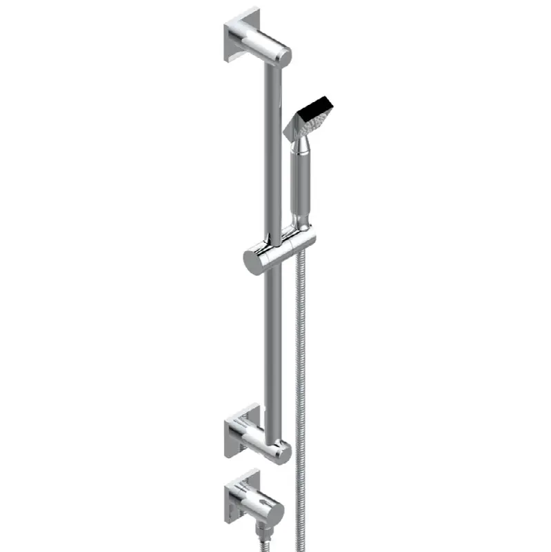 Slide bar with handhsower and elbow