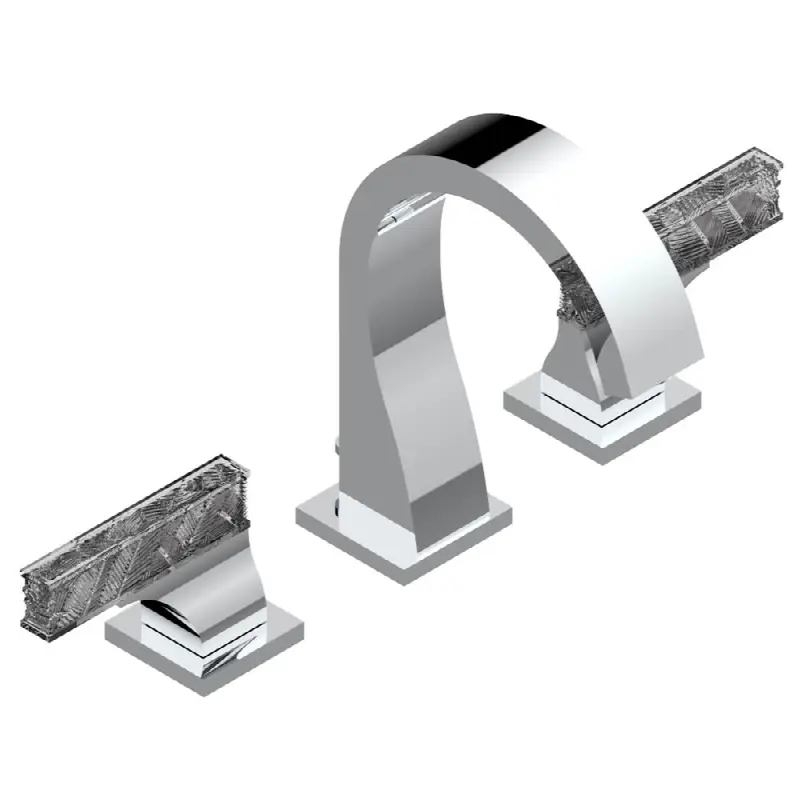 Widespread lavatory set with drain