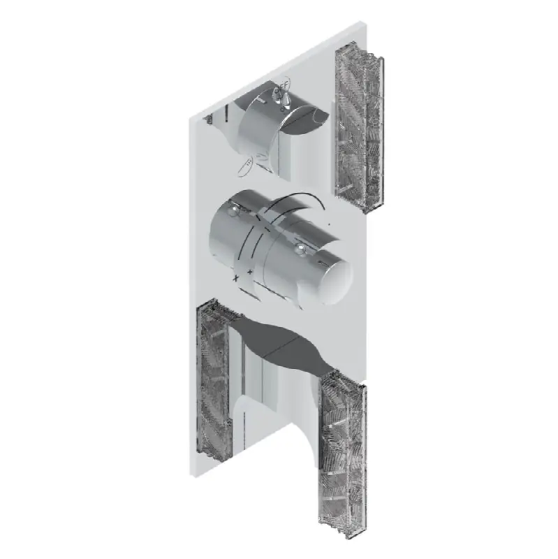 Trim for thg thermostat with 2-way diverter and on/off control, rough part supplied with fixing box ref. .5 540AE/US