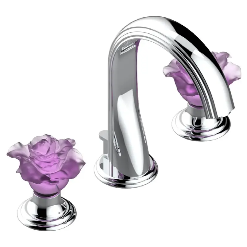 Widespread lavatory set with drain