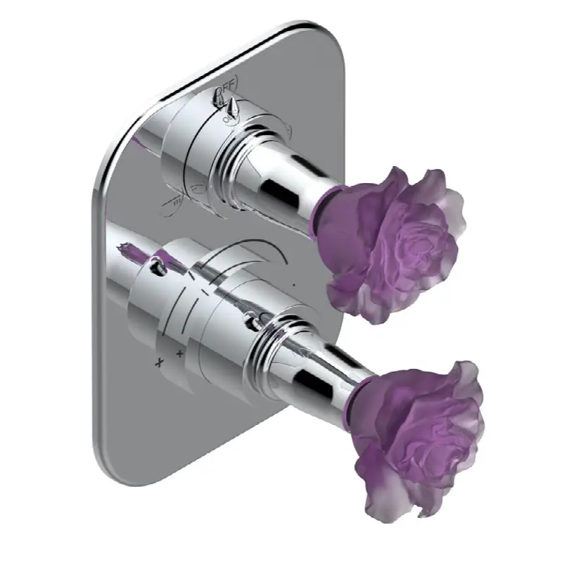 Trim for thg thermostat with 2-way diverter, rough part supplied with fixing box ref. 5 500AE/US