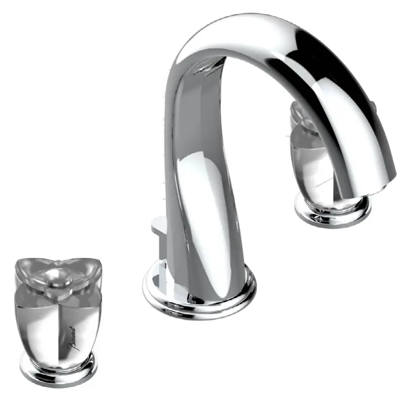 Widespread lavatory set with drain