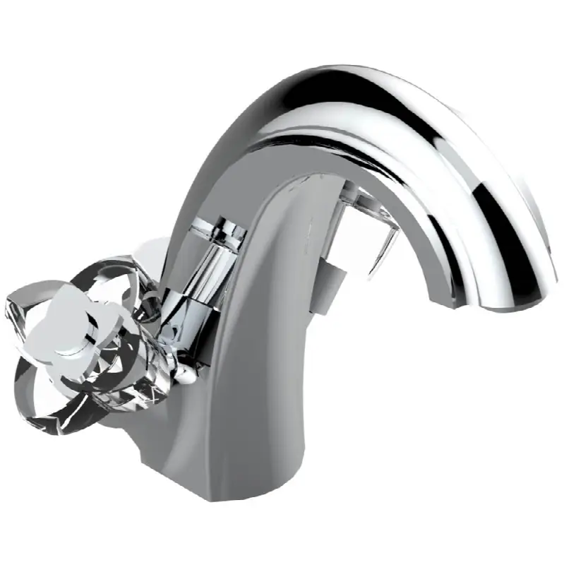 Single hole lavatory set with drain