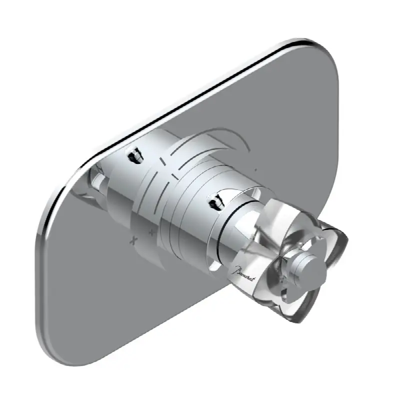 Trim for THG thermostatic valve, rough part supplied with fixing box ref.5 200AE/US