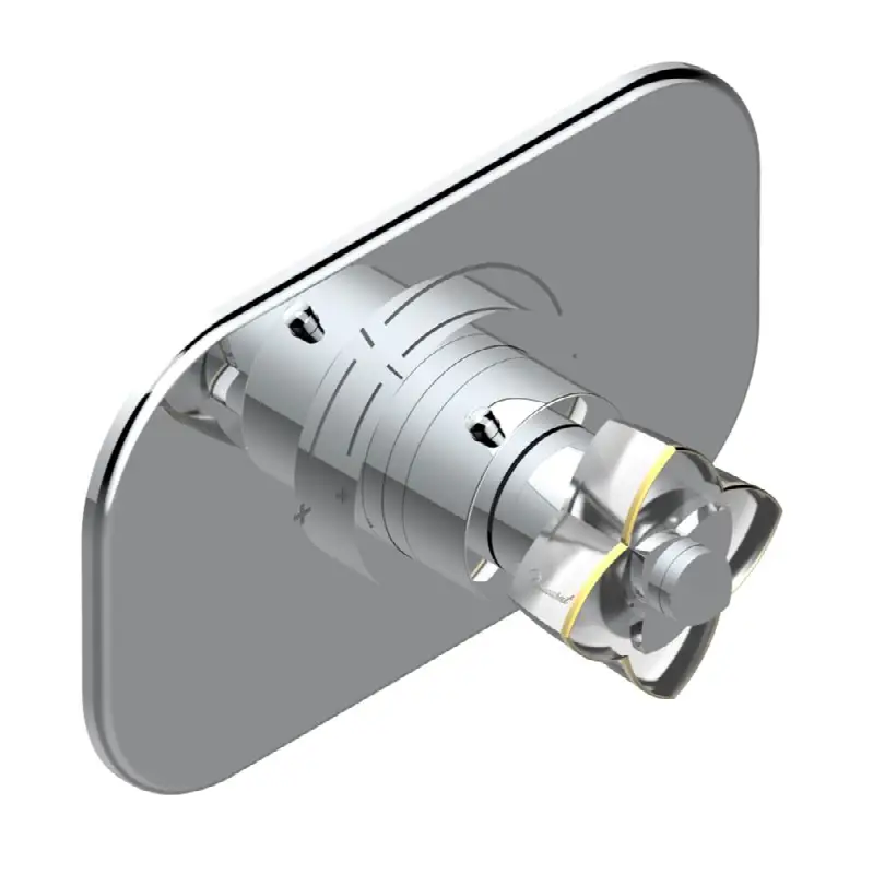 Trim for THG thermostatic valve, rough part supplied with fixing box ref.5 200AE/US