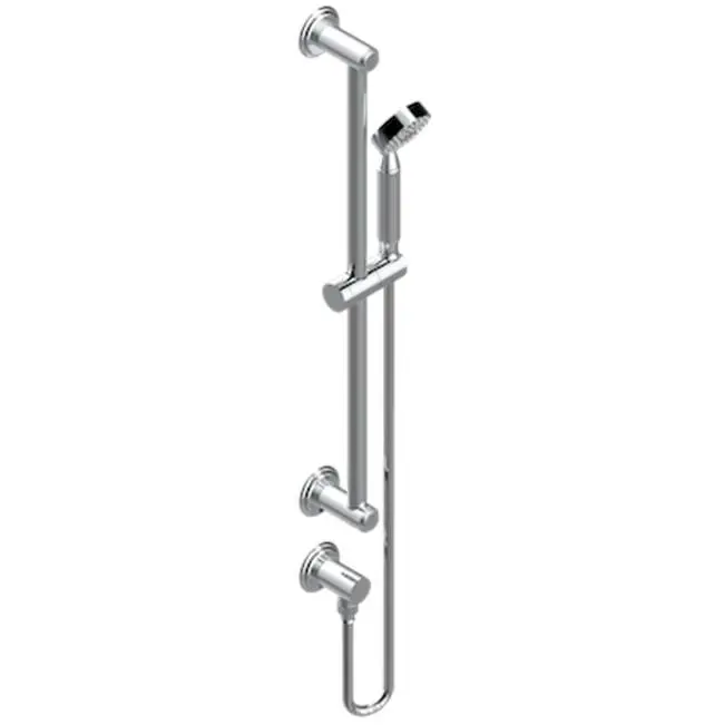 Slide Bar With Handhsower And Elbow