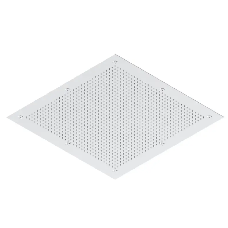 Metal sky shower 24" 3/4 x 24" 3/4 with Easyclean system (available only in A02, B01, C01, F01, F30)