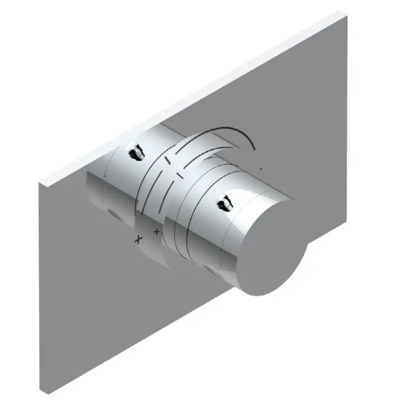 Trim for THG thermostat, rough part supplied with fixing box ref.5 200AE/US