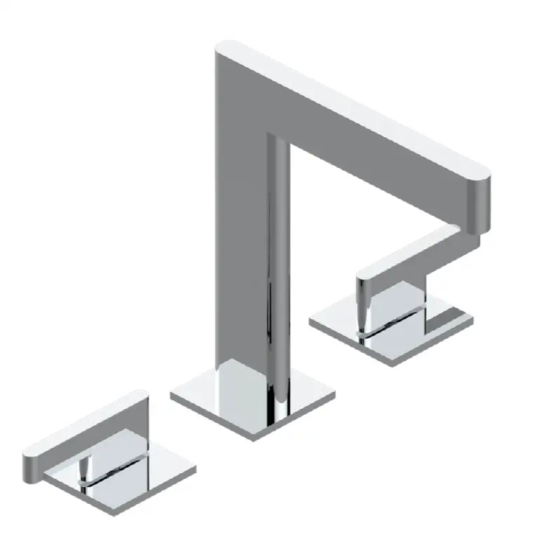 Widespread lavatory set with drain