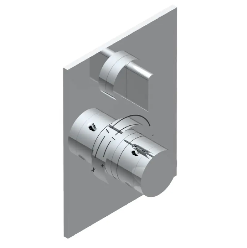 Trim for THG thermostat 1 volume control, rough part supplied with fixing box ref.5 300AE/US