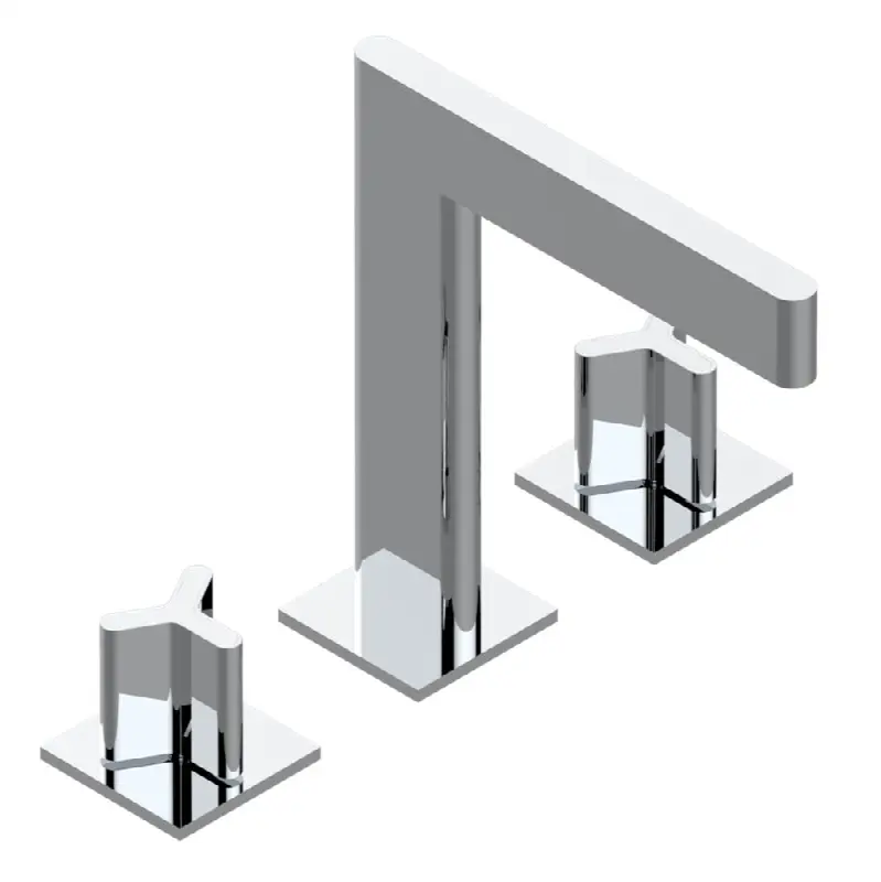 Widespread lavatory set with drain