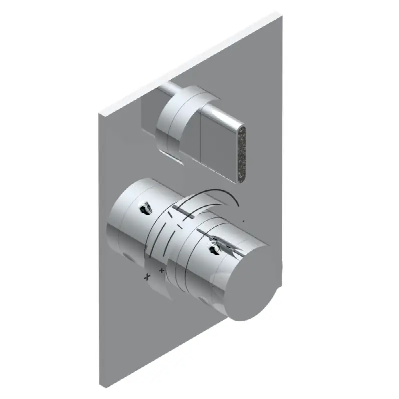 Trim for THG thermostat 1 volume control, rough part supplied with fixing box ref.5 300AE/US