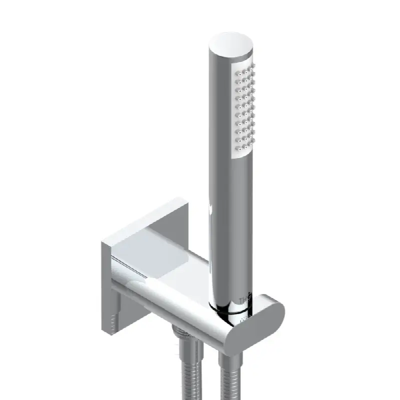 Wall mounted handshower with integrated fixed hook