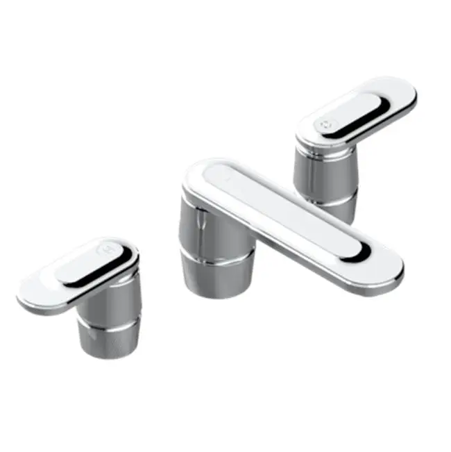 Widespread Lavatory Set With Drain