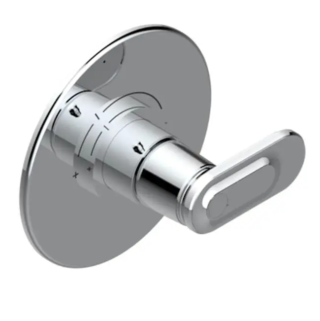 Trim For Thg Thermostatic Valve, Rough Part Supplied With Fixing Box Ref. 5 200ae/us - Round Plate Model