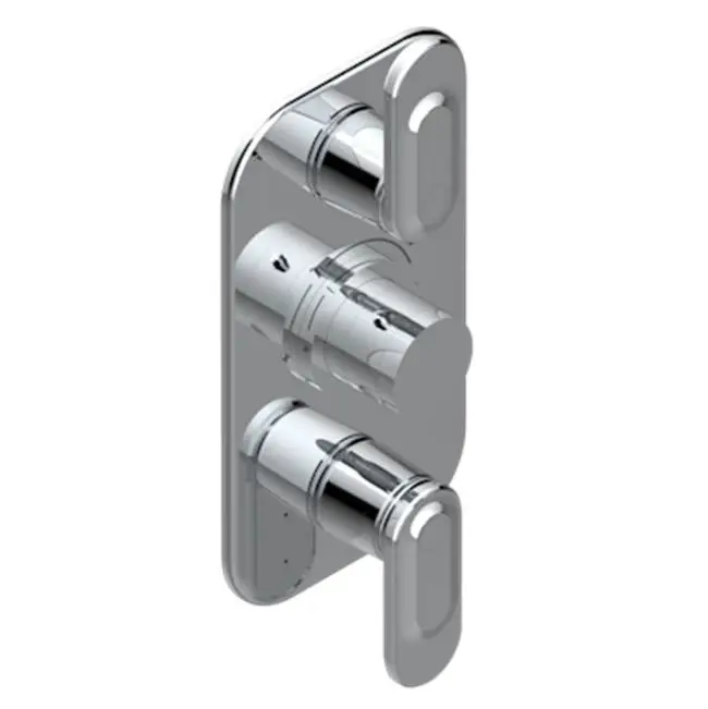 Trim For Thg Thermostat 2 Volume Controls, Rough Part Supplied With Fixing Box Ref. 5 400ae/us