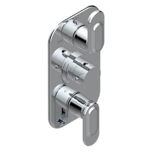 Trim For Thg Thermostat 3 Functions, With One Off Function And 2 Outlets And One Single Off Function - Rough Part Supplied With Fixing Box