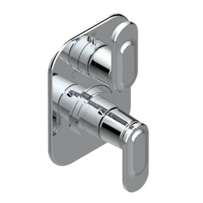 Trim For Thg Thermostat With Stop Valve And 3-way Diverter, Rough Part Supplied With Fixing Box Ref.5 600ae/us
