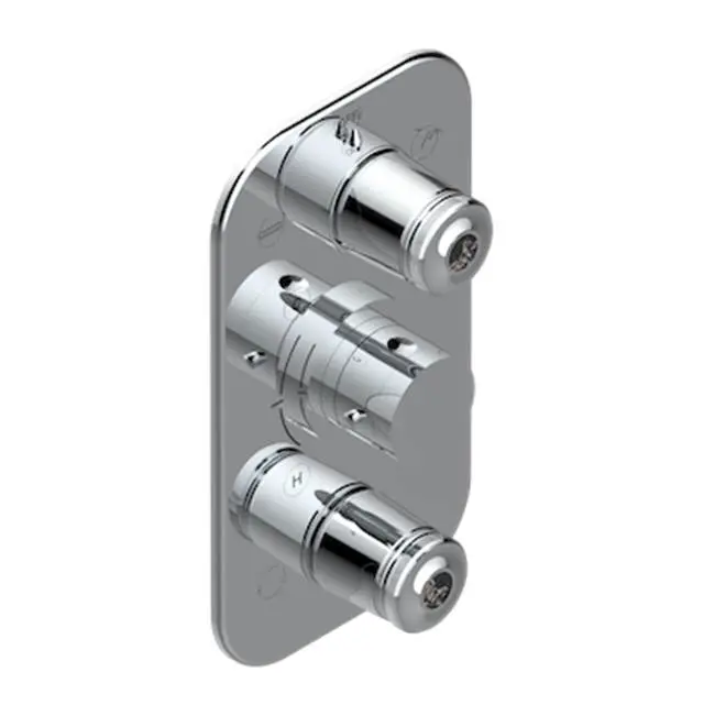 Trim For Thg Thermostat 3 Functions, With One Off Function And 2 Outlets And One Single Off Function - Rough Part Supplied With Fixing Box