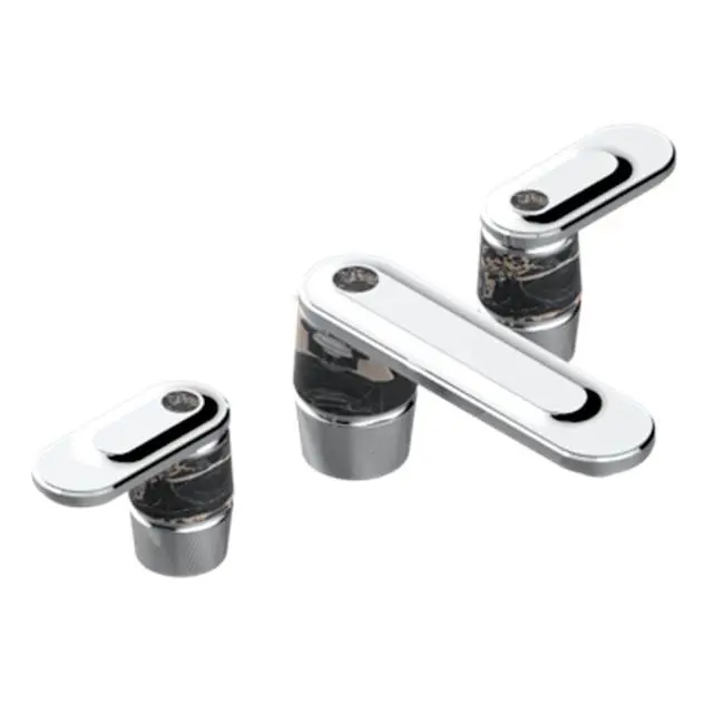 Widespread Lavatory Set With Drain