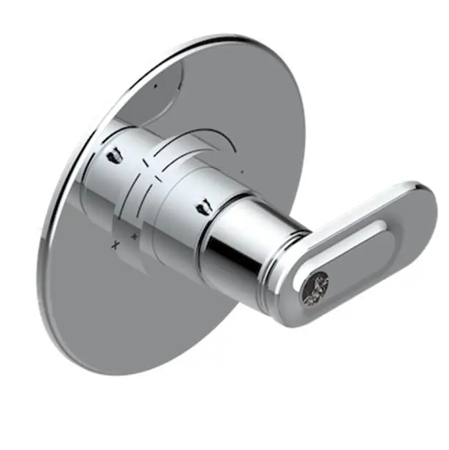 Trim For Thg Thermostatic Valve, Rough Part Supplied With Fixing Box Ref. 5 200ae/us - Round Plate Model
