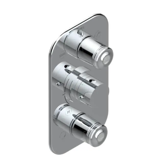 Trim For Thg Thermostat 3 Functions, With One Off Function And 2 Outlets And One Single Off Function - Rough Part Supplied With Fixing Box