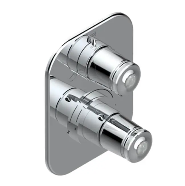 Trim For Thg Thermostat With Stop Valve And 3-way Diverter, Rough Part Supplied With Fixing Box Ref.5 600ae/us