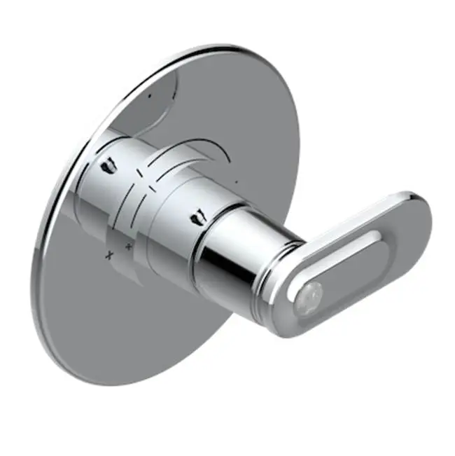 Trim For Thg Thermostatic Valve, Rough Part Supplied With Fixing Box Ref. 5 200ae/us - Round Plate Model