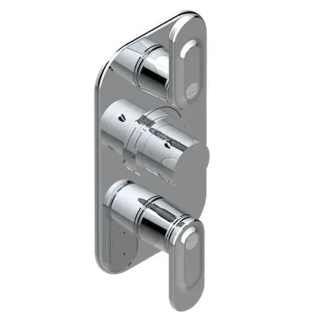 Trim For Thg Thermostat 2 Volume Controls, Rough Part Supplied With Fixing Box Ref. 5 400ae/us
