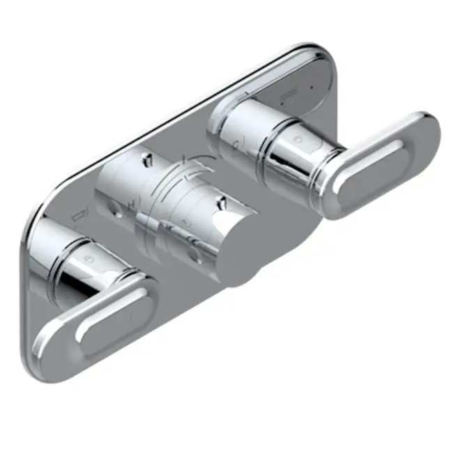Trim For Thg Thermostat With 2 Valves Ref. 5 401ahm/us Rough Part Supplied With Fixing Box, Item To Be Installed Horizontal