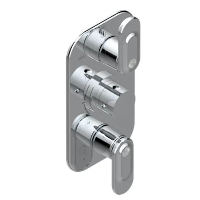 Trim For Thg Thermostat 3 Functions, With One Off Function And 2 Outlets And One Single Off Function - Rough Part Supplied With Fixing Box