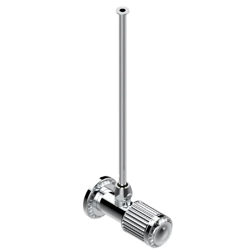 Angle supply valve with 3/8" adaptor set for toilet