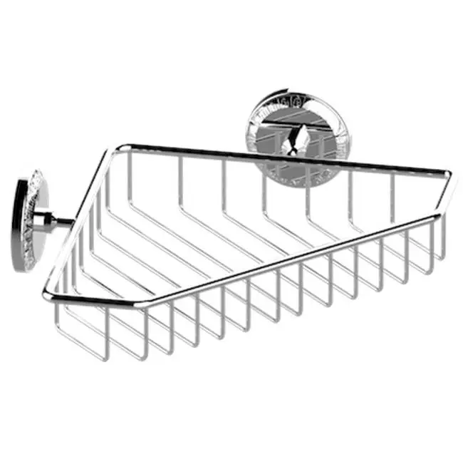 Large Corner Soap Basket, Wall Mounted