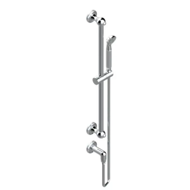 Slide Bar With Handhsower And Elbow