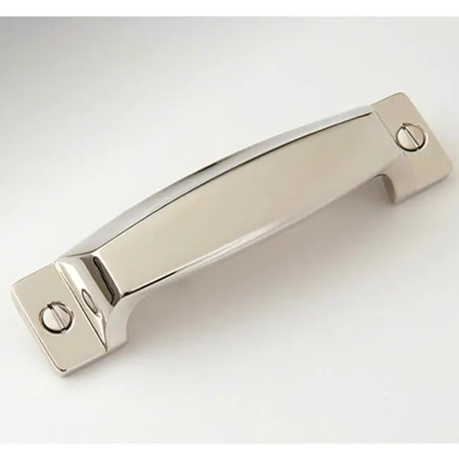 Hudson 4" Cup Pull - Hammered - Weathered Brass