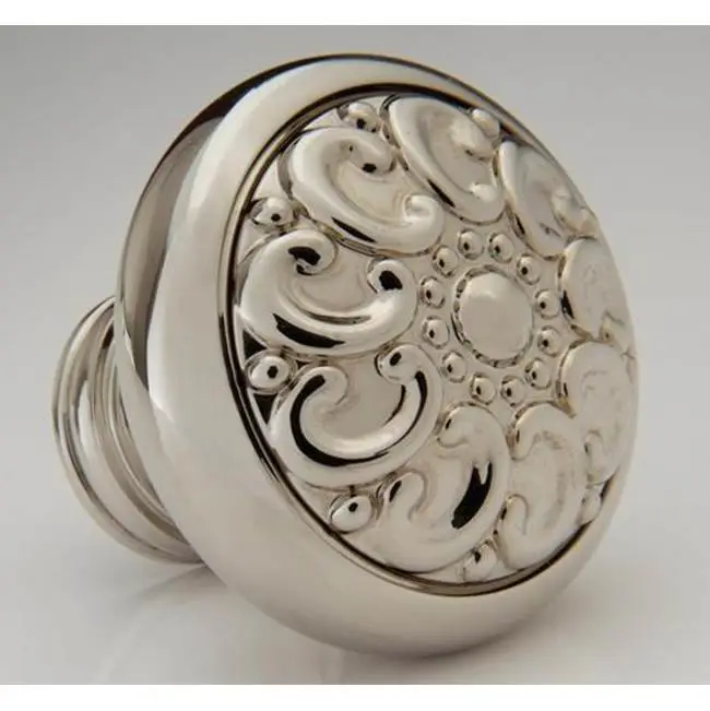 Decorative 1-1/2" Paisley Round Knob