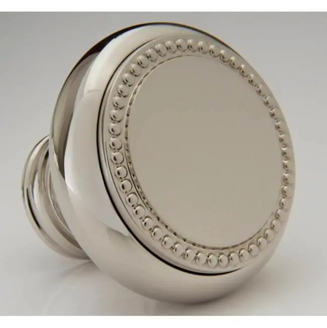 Decorative 1-1/2" Bead Round Knob